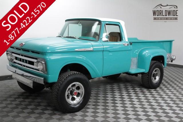 1961 Ford F100 For 1961 Ford F100 Stepside Truck Rare Factory 4x4 Red