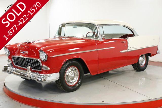 1955 CHEVROLET  BEL AIR  BEAUTIFUL TWO TONE PAINT V8 NO POST GARAGED 