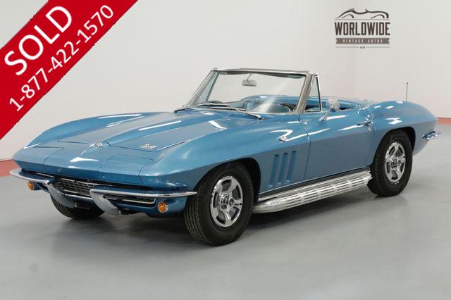 1966 CHEVROLET CORVETTE RESTORED CONVERTIBLE FACTORY OPTIONS 4 SPEED