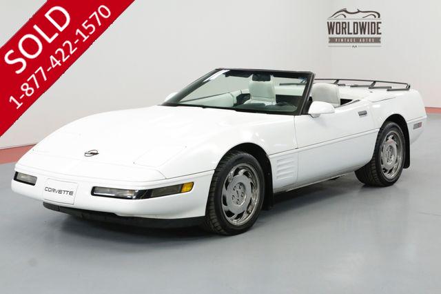 1992 CHEVROLET CORVETTE CONVERTIBLE, 6-SPEED C4 GENERATION CORVETTE