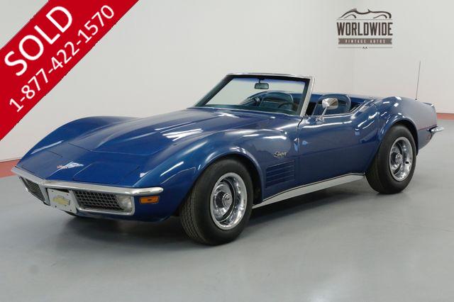 1971 CHEVROLET CORVETTE RESTORED 4-SPEED PS AC 2 TOPS