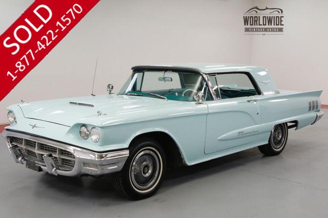 1960 FORD THUNDERBIRD 352 CID V8. AUTO. AQUAMARINE. 2 OWNERS! 