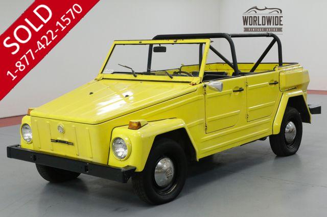 1971 VOLKSWAGON THING COLLECTOR CONVERTIBLE! DRY WY CAR. DRIVER! 