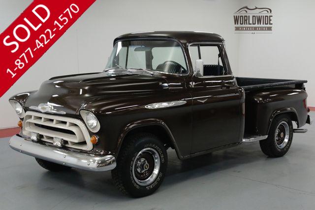 1957 CHEVROLET 3100 RESTORED STREET ROD. BIG WINDOW. V8. PS PB.  