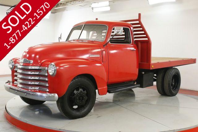 1948 CHEVROLET  3100 5 WINDOW 3/4 TON FLATBED INLINE 6 CYL RARE