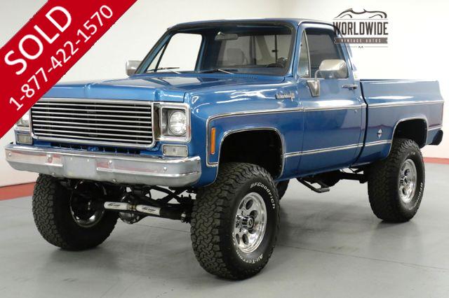 1977 CHEVROLET TRUCK K10. RESTORED. 350 V8 PS. PB. 4x4 SHORT BED!