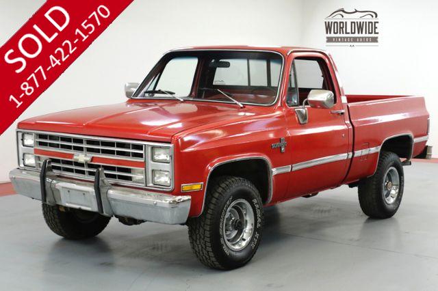 1985 CHEVROLET TRUCK K10 SILVERADO. 350 V8. AUTO. PS. PB. PW 4x4 