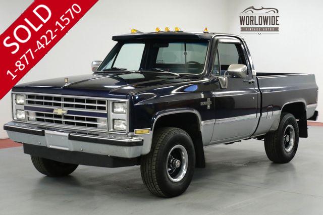 1985 CHEVROLET TRUCK SHORT BED 4x4 PS PB REBUILT V8 4SPD 9K MILES 