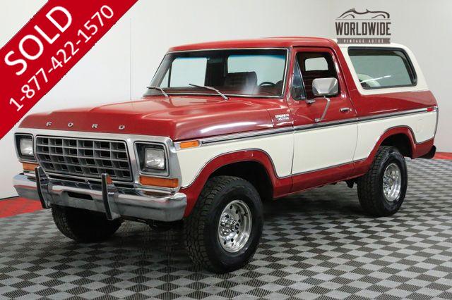 1979 FORD BRONCO RESTORED COLLECTOR. 89K MILES. RARE 4X4 AC