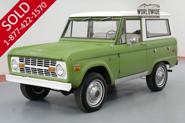 1973 FORD BRONCO UNCUT 4X4 302 V8 FACTORY AC ORIGINAL