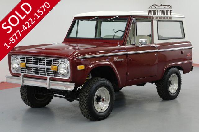 1971 FORD BRONCO RESTORED. UNCUT BRONCO SPORT. 302V8. 4X4