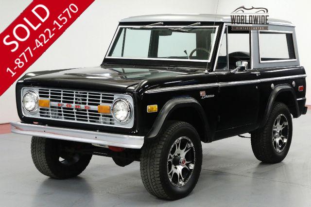 1975 FORD BRONCO  SPORT 4x4 CONVERTIBLE. LOW MILES. V8! AUTO!