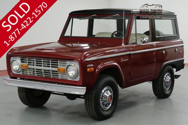 1970 FORD BRONCO 302V8. UNCUT. RESTORED! PS FACTORY HUBCAPS! 