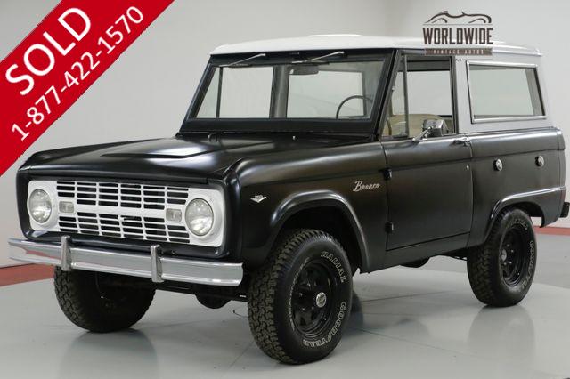 1967 FORD  BRONCO RESTORED. V8. UNCUT! 4X4. MATTE BLACK. RARE. 