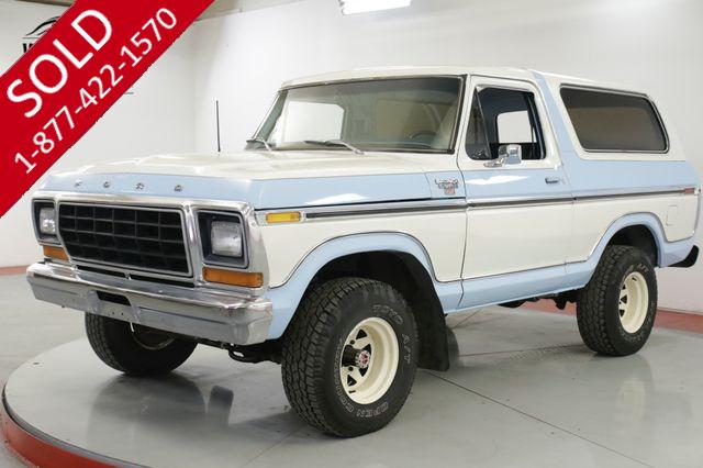 1978 FORD  BRONCO  RANGER XLT 351M AUTO PS PB REMOVABLE TOP