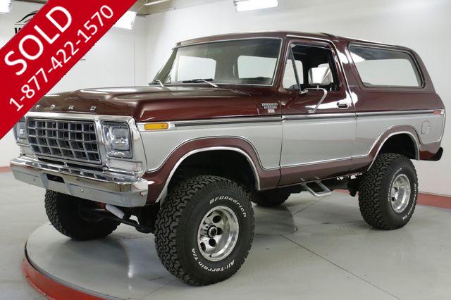 1978 FORD  BRONCO  XLT 4x4 RESTORED CHROME V8 PS PB CONVERTIBLE 