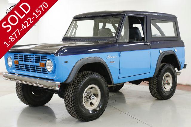 1969 FORD BRONCO 302 V8 AUTOMATIC 4X4 REMOVABLE TOP PS