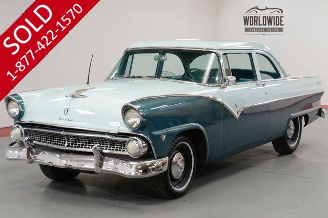 1955 FORD CUSTOMLINE V8. GREAT DRIVER. RARE COLOR COMBO. MUST SEE 