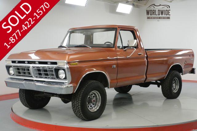 1976 FORD  F100  410 CID V8! 4-SPEED MANUAL 4X4 PS PB (VIP)