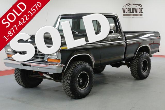 1979 FORD F150 4X4 SHORT BED LIFTED 351 V8 5 SPEED AC!