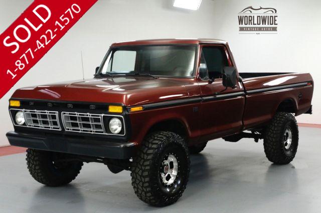 1976 FORD F150 RESTORED. 4x4. V8! LIFT. CUSTOM WHEELS PS PB.