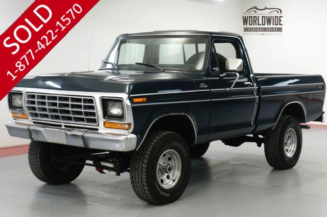 1977 FORD  F150 TRUCK. TIME CAPSULE. COLLECTOR 4x4. V8! PS!