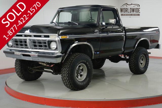 1977 FORD  F150  4x4. SHORT BED. V8 PS PB LIFT. AUTO. CHROME! 