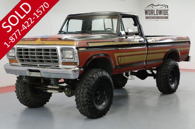 1978 FORD F250 4x4 CUSTOM. RETRO. LIFT. 351 V8! PS! PB!