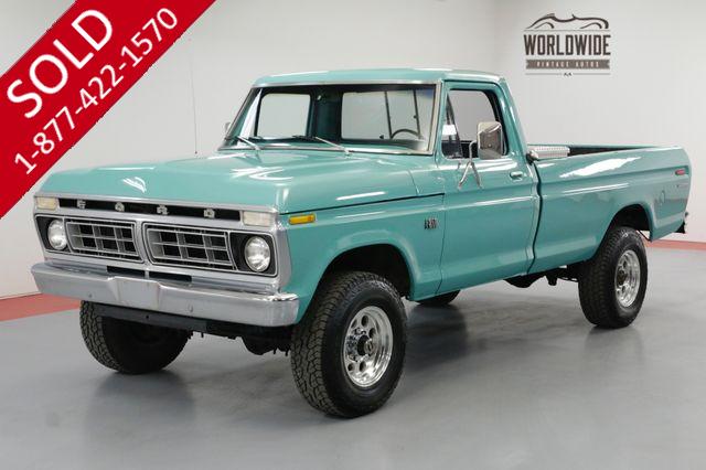 1976 FORD F250 HIGHBOY VERY CLEAN 390V8 AUTOMATIC 4X4 PS PB