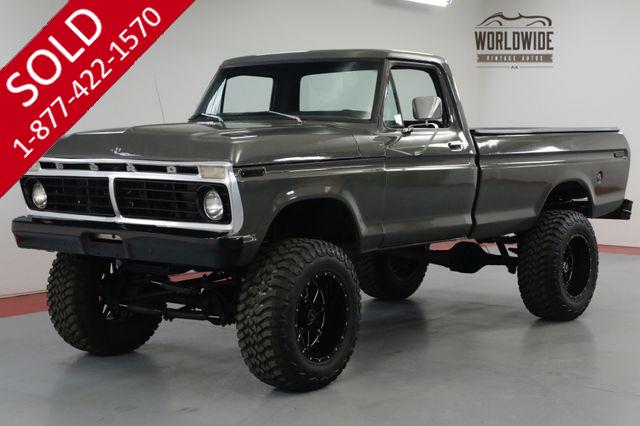 1975 FORD F250 HIGHBOY RESTORED CUSTOM WHEELS 460 BIG BLOCK 