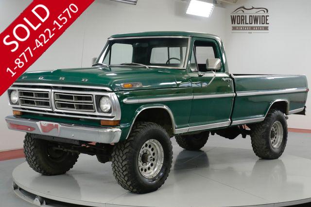 1970 FORD  F250  HIGH BOY. RARE 4x4. 360 V8! 72K ORIGINAL MILES!