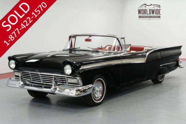 1957 FORD FAIRLANE SYKLINER RARE CONVERTIBLE HARD TOP. 312 V8! AUTOMATIC 