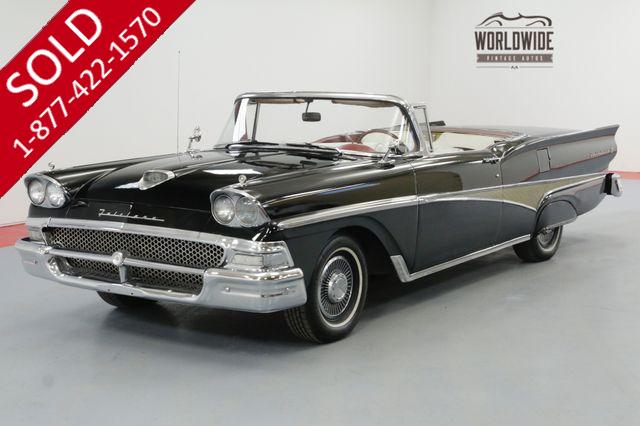 1958 FORD FAIRLANE RETRACTABLE HARD TOP CONVERTIBLE V8