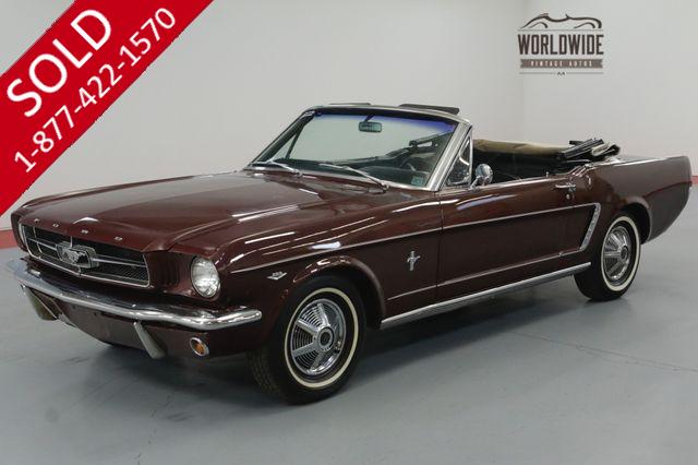 1965 FORD MUSTANG CONVERTIBLE 289 AUTO ORIGINAL.