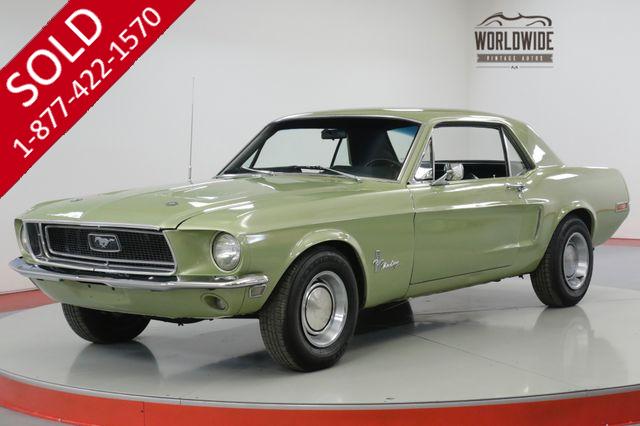 1968 FORD  MUSTANG C CODE 289 V8 4-SPEED 