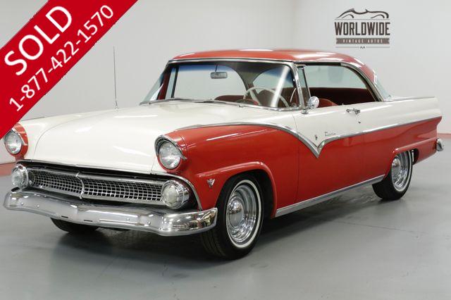 1955 FORD  VICTORIA BEAUTIFUL 2 DOOR NO POST CAR. V8. MANUAL 