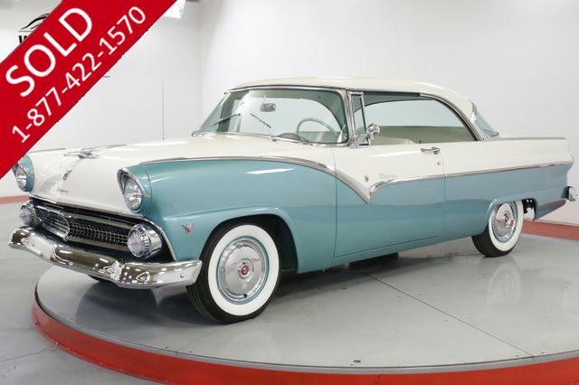 1955 FORD VICTORIA  2 DOOR HARDTOP RESTORED 292 V8 3-SPEED 