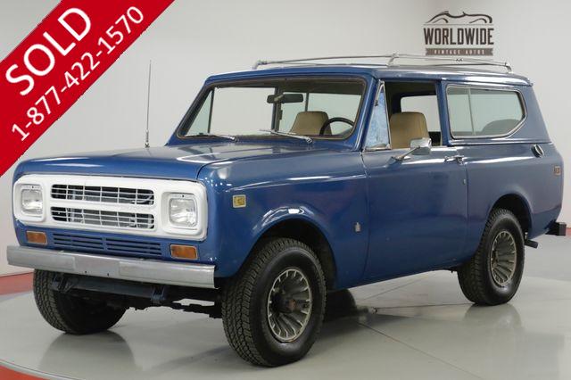 1980 INTERNATIONAL  SCOUT RARE LATER PRODUCTION 4x4! STEEL WHEELS