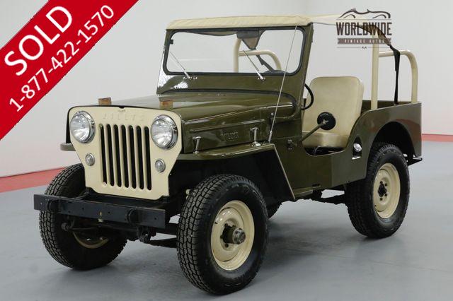 1954 JEEP CJ3B WILLYS RESTORED V8 HOT ROD 4X4 2K MILES