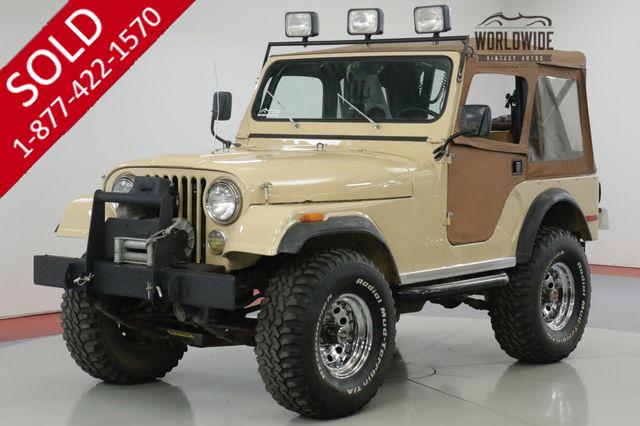 1977 JEEP  CJ5  RARE LEVI EDITION! V8 MANUAL 4X4 A/C! 