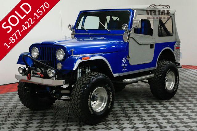 1976 JEEP CJ7 LIFTED 4X4 AMC V8 HOLLEY FUEL INJECTION