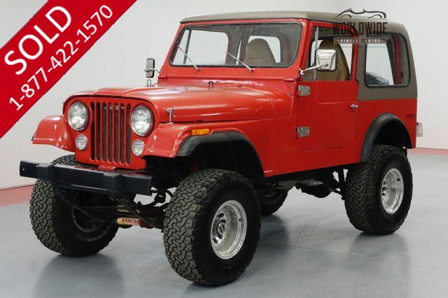 1980 JEEP CJ7 4x4 CONVERTIBLE. V8 LIFTED HARD TOP