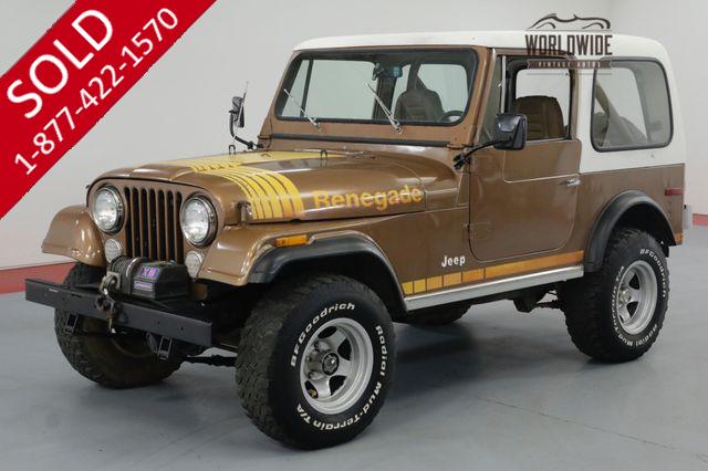 1980 JEEP CJ7 RENEGADE. COLLECTOR SURVIVOR. 69K MILES! AC!