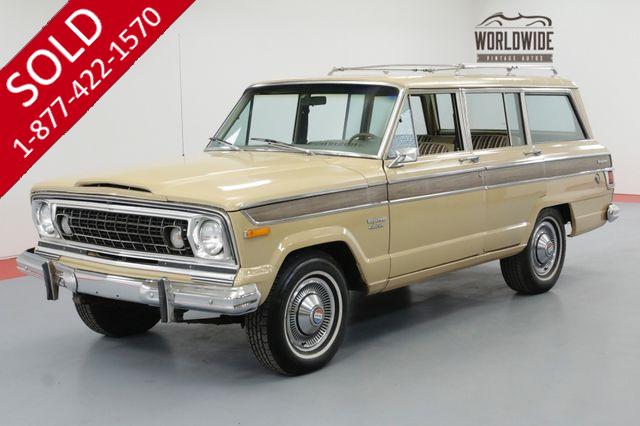 1976 JEEP WAGONEER TWO OWNER ALL ORIGINAL 88K. AC!