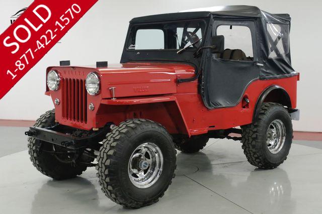 1962 WILLYS  CJ3B F HEAD 4 CYLINDER PS 4X4 CONVERTIBLE TOP 